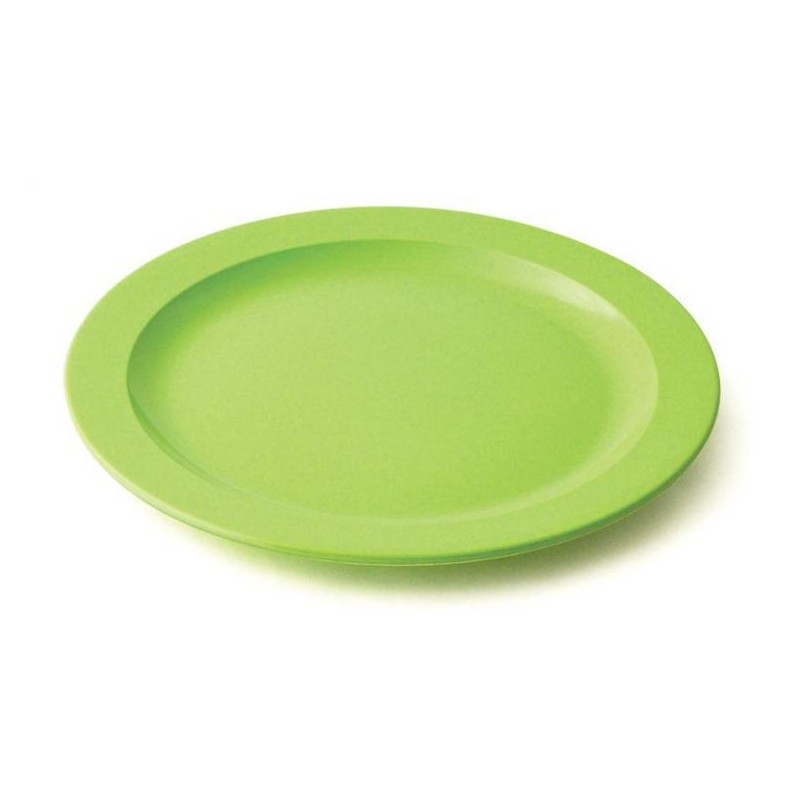 assiette plate verte
