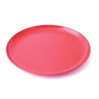 Assiette plate rouge
